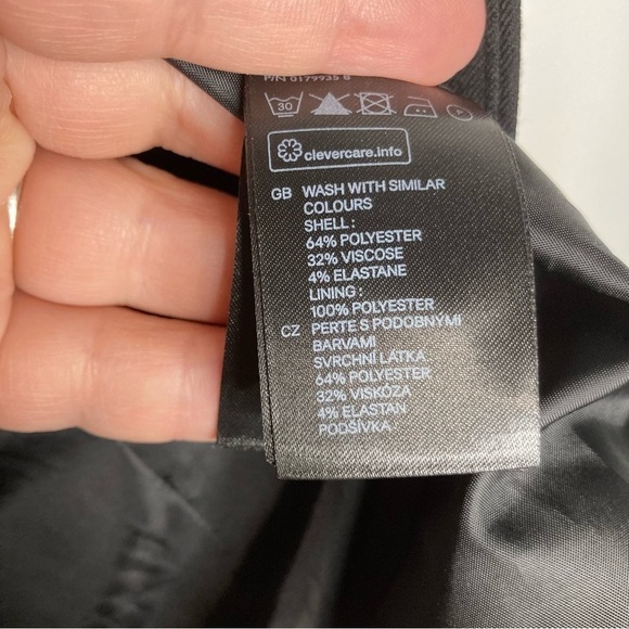 H & M one button blazer black size 6 - Picture 8 of 8